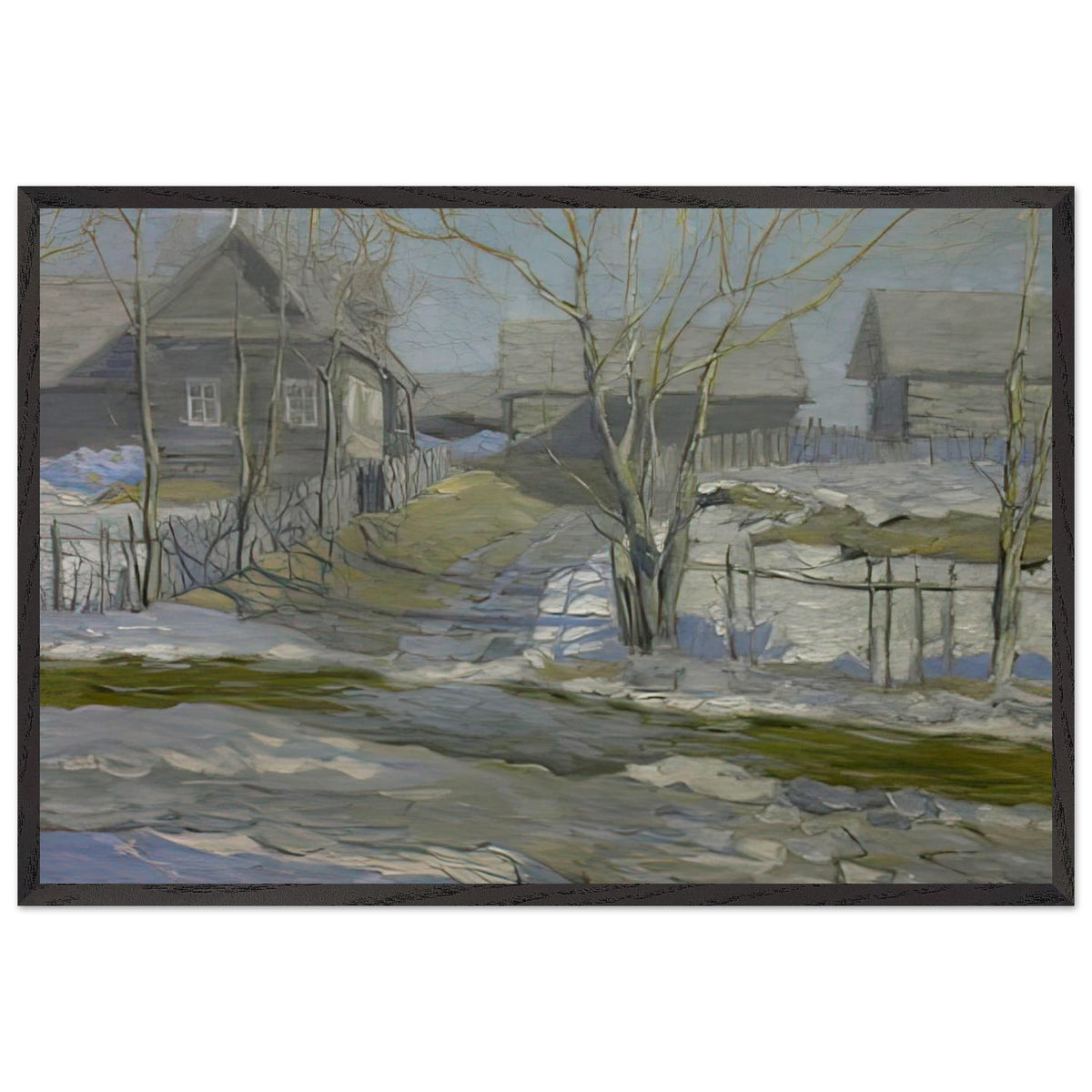 Март by Vitold Byalynitsky-Birulya, framed poster