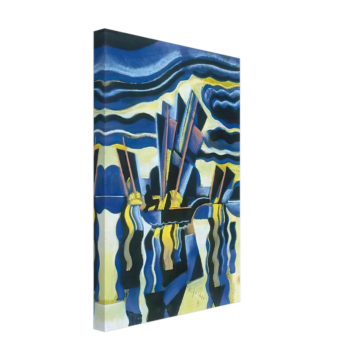 Vitorlások by Scheiber Hugó, canvas, view 2