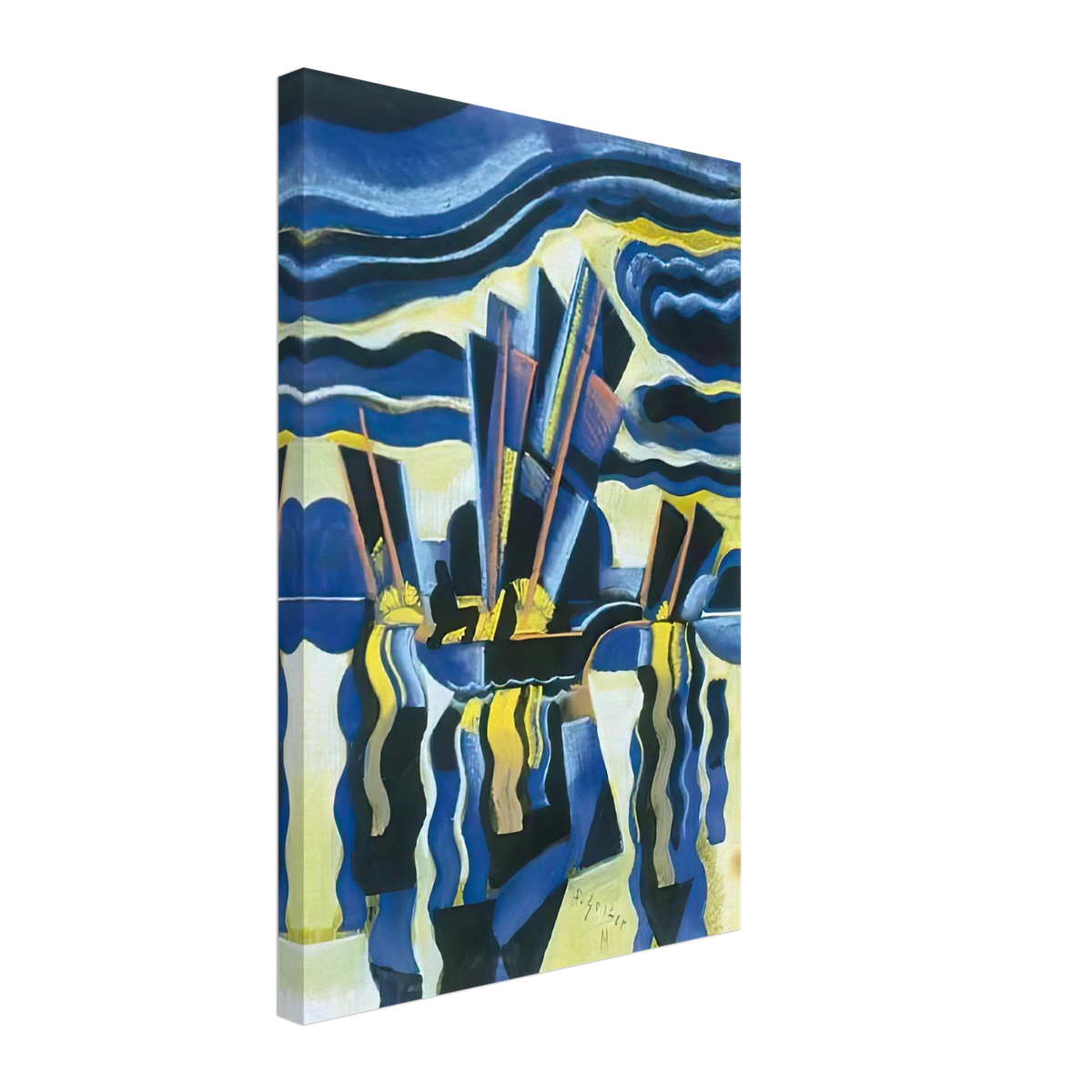 Vitorlások by Scheiber Hugó, canvas
