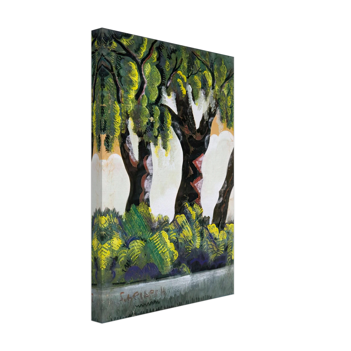 Vízparti Fák by Scheiber Hugó, canvas, view 2