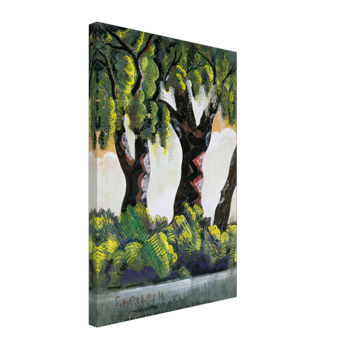 Vízparti Fák by Scheiber Hugó, canvas