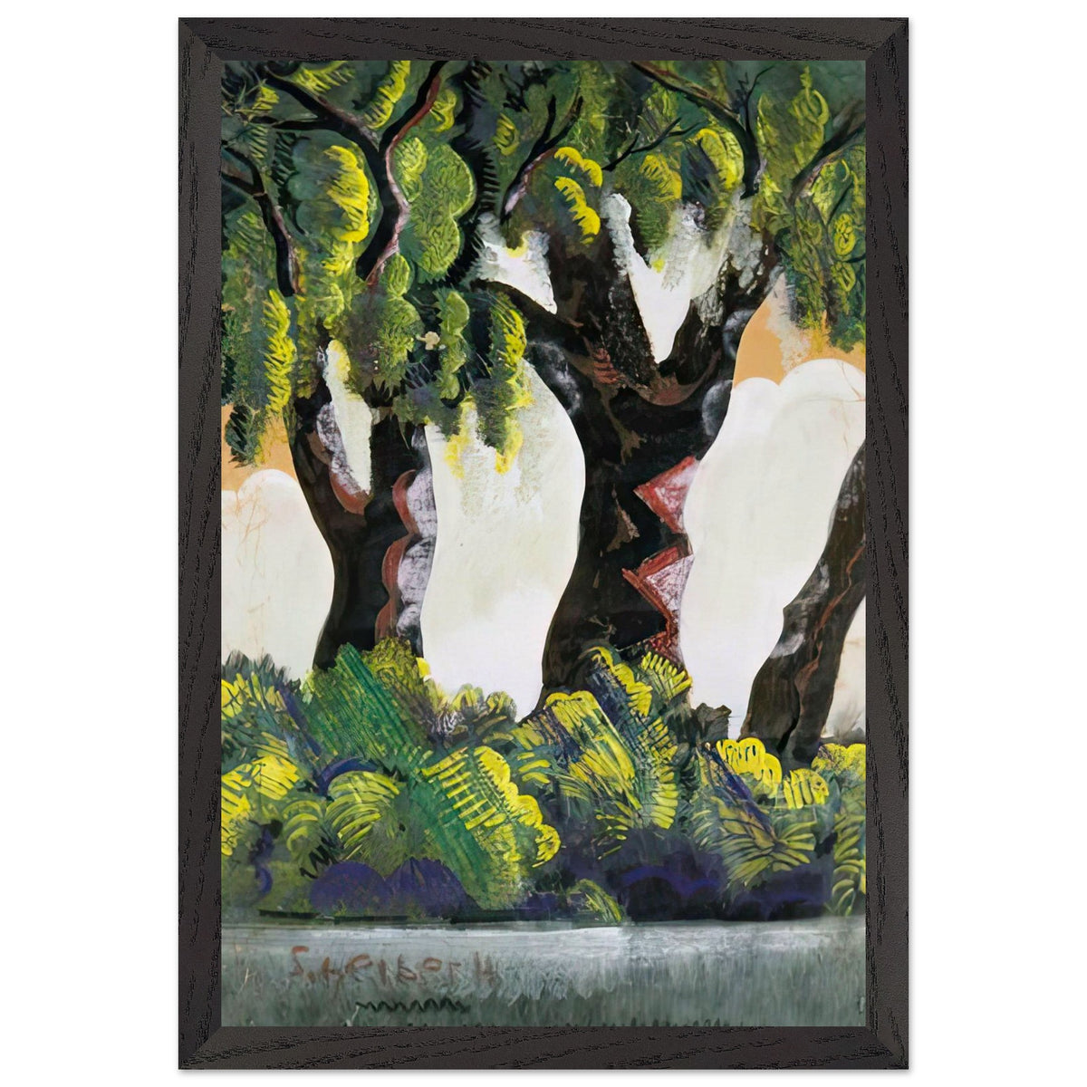 Vízparti Fák by Scheiber Hugó, framed poster, view 2