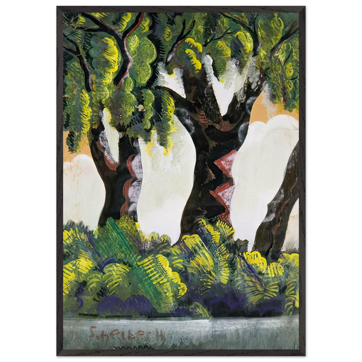 Vízparti Fák by Scheiber Hugó, framed poster, view 3
