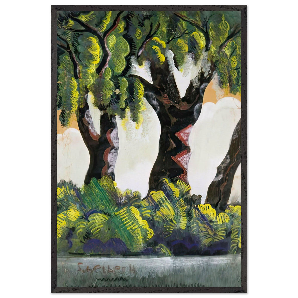 Vízparti Fák by Scheiber Hugó, framed poster