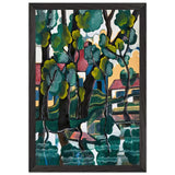Vízparti Házak by Scheiber Hugó, framed poster, view 2