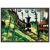 Vonat 1920 by Scheiber Hugó, framed poster, view 3