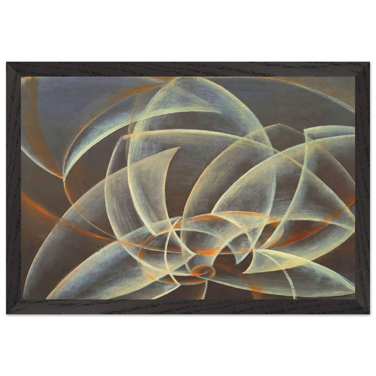 Vortex, space, form by Giacomo Balla, framed poster, view 2