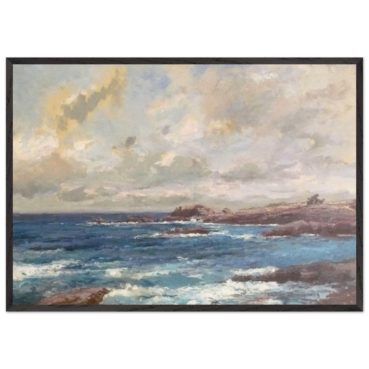 Vue présumée de Quiberon by Pierre-Jacques Pelletier, framed poster, view 3