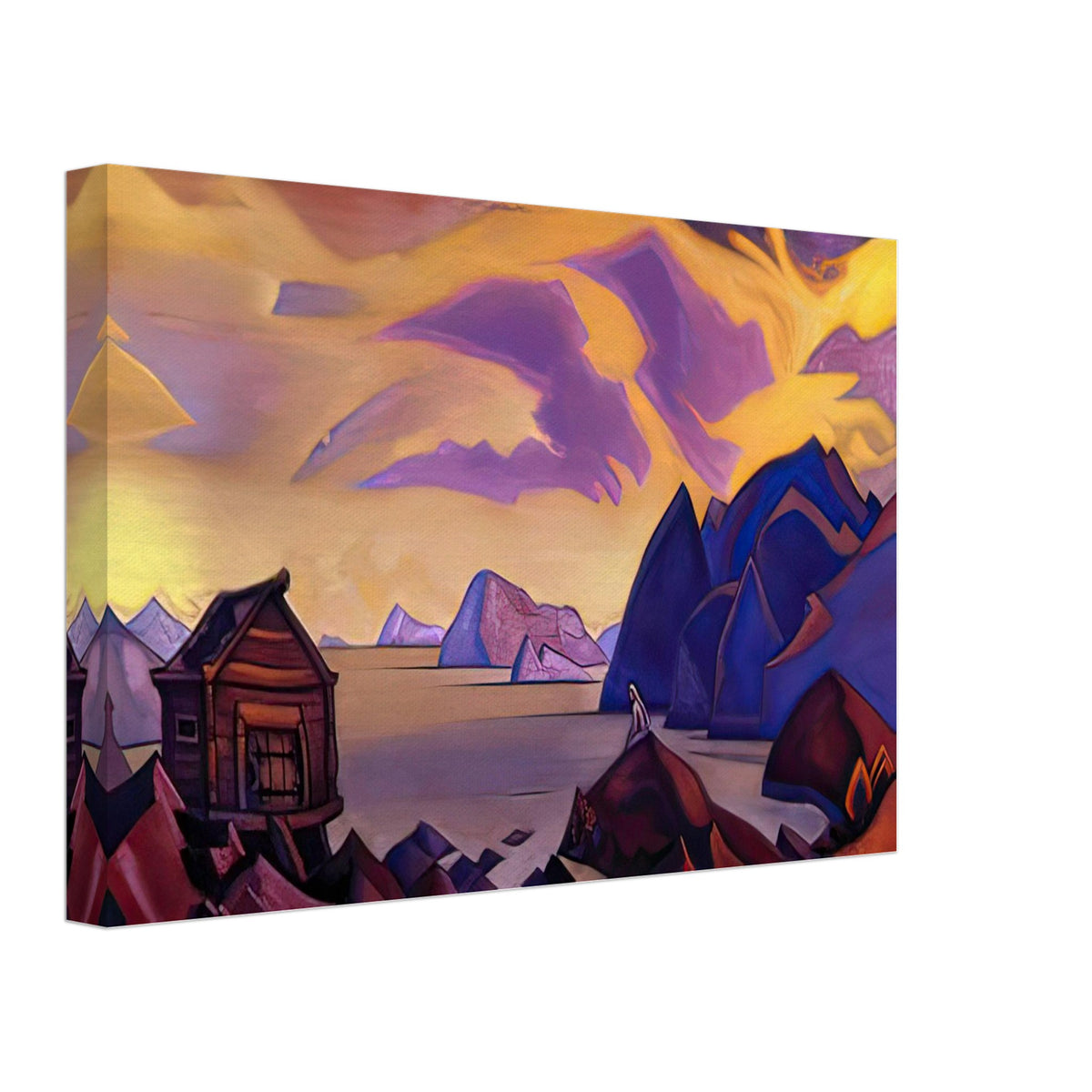 Waiting by Nicholas Roerich, canvas, view 2