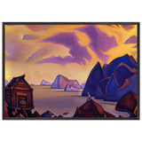 Waiting by Nicholas Roerich, framed poster, view 3