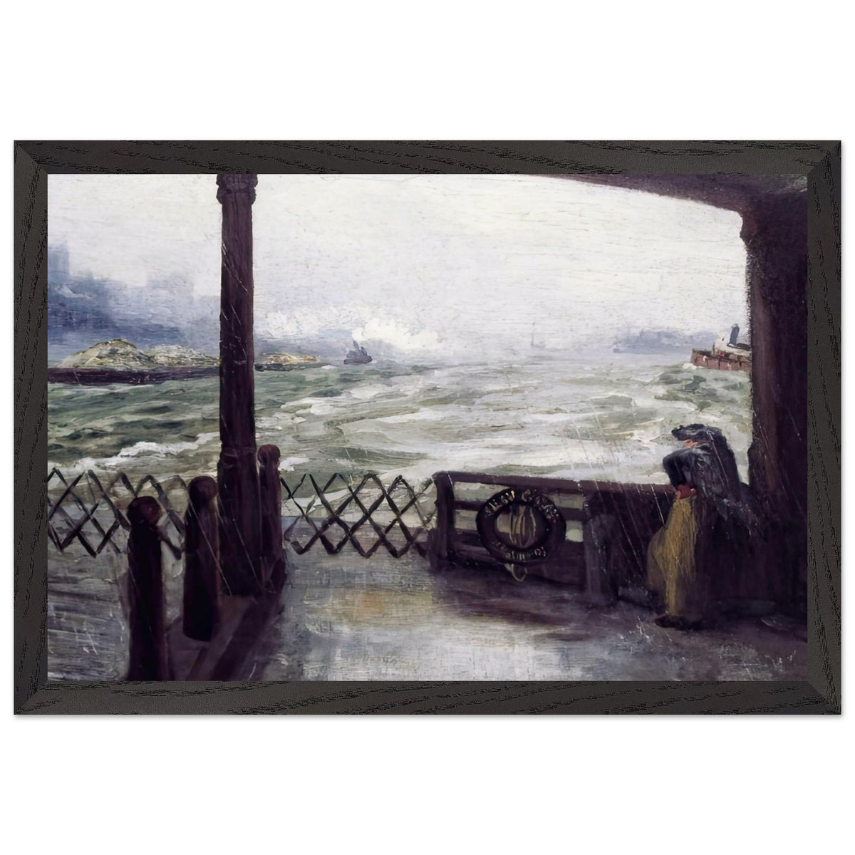 Wake of the Ferry by John French Sloan, framed poster, view 2