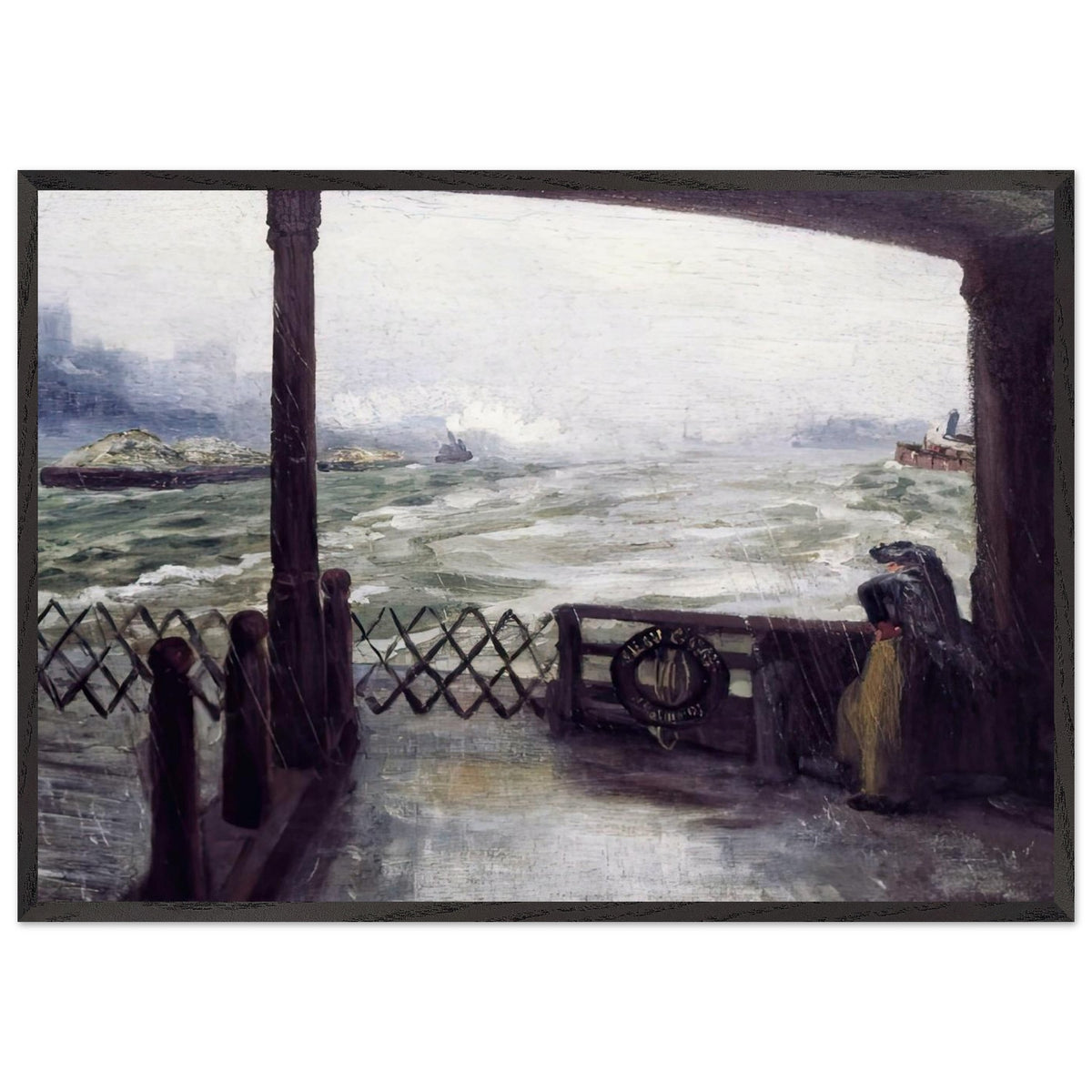 Wake of the Ferry by John French Sloan, framed poster, view 3