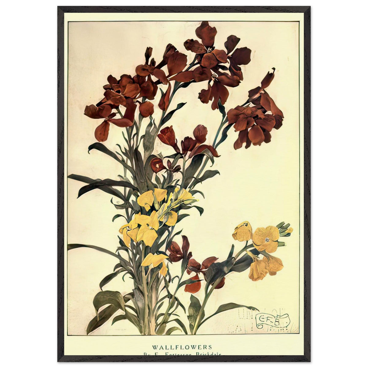 Wallflowers by Eleanor Fortescue-Brickdale, framed poster, view 3