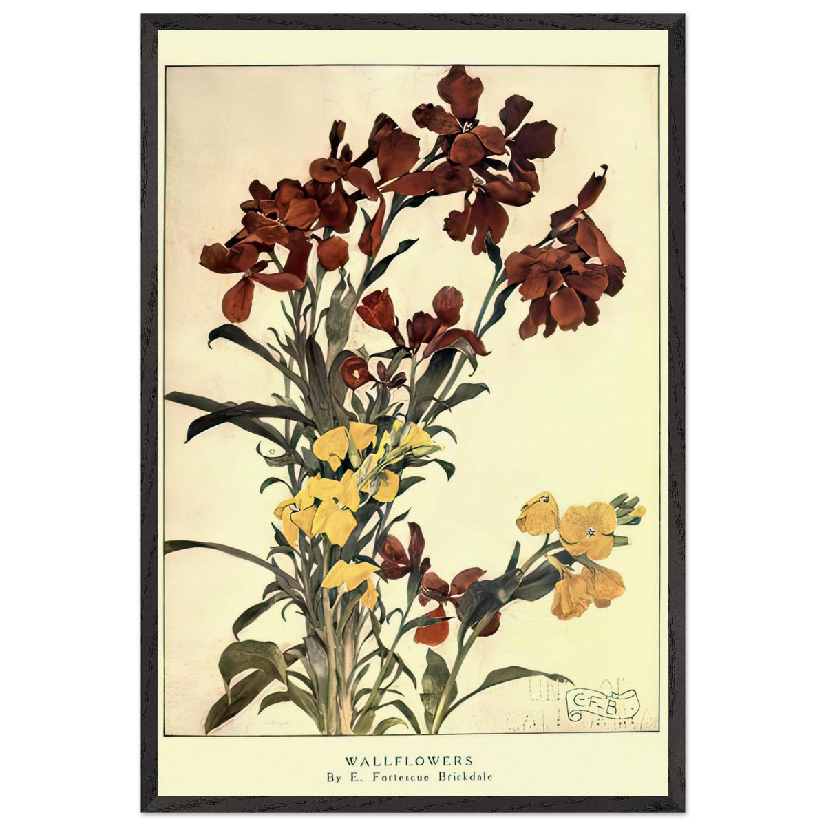 Wallflowers by Eleanor Fortescue-Brickdale, framed poster