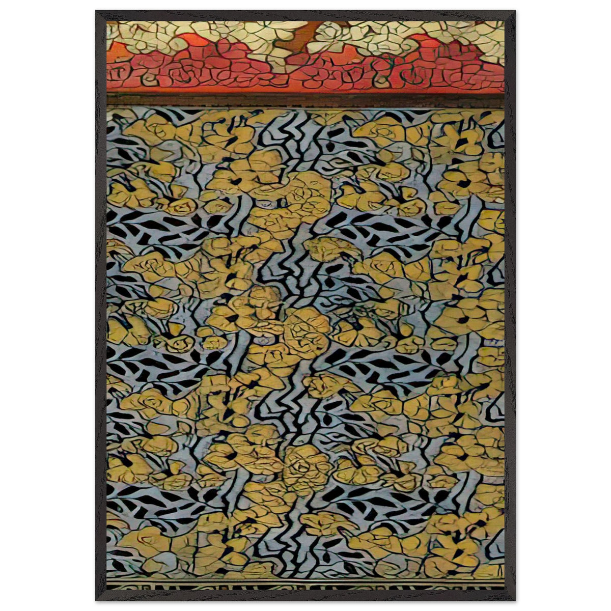 Wallpaper Design by Otto Eckmann, framed poster, view 3