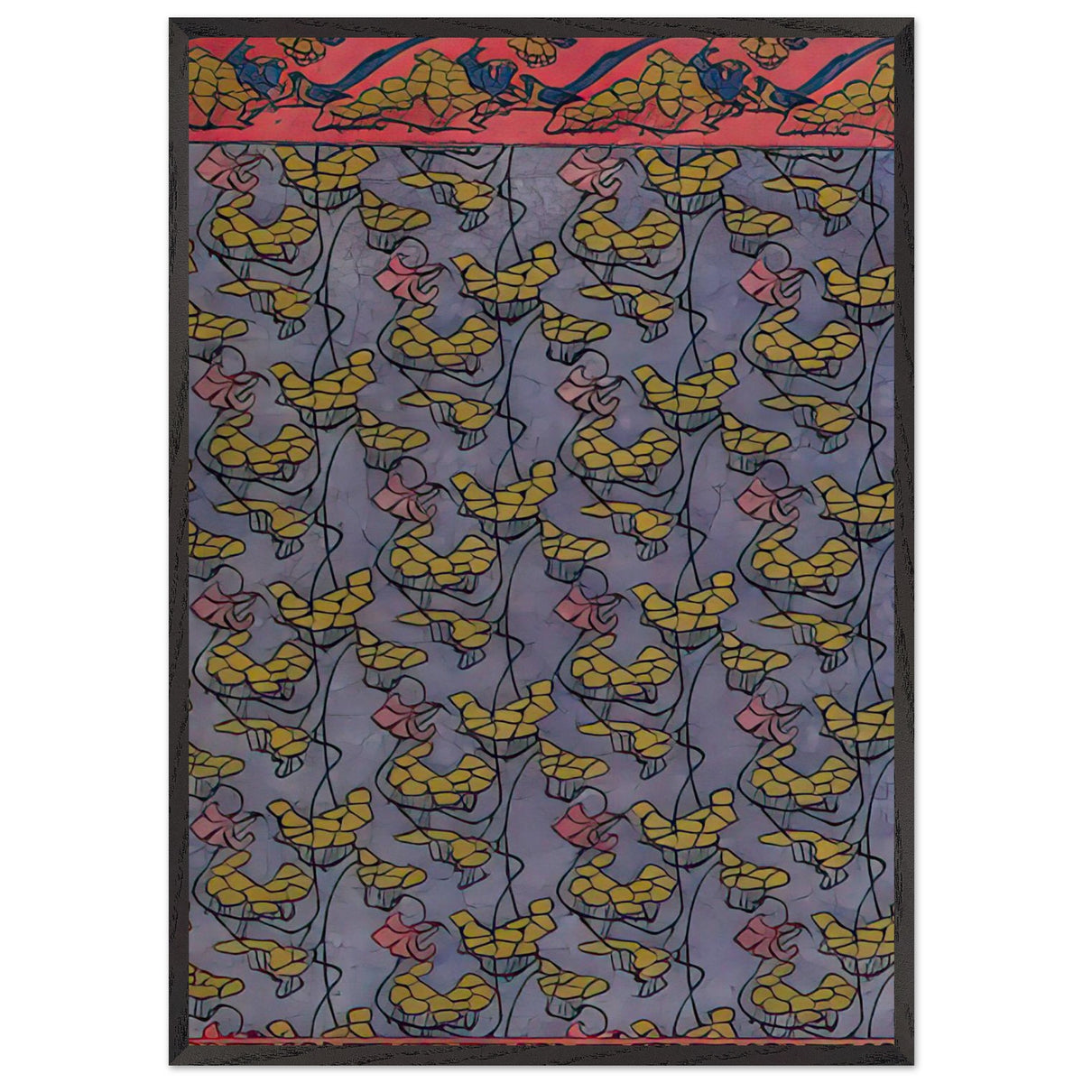 Wallpaper Design by Otto Eckmann, framed poster, view 3