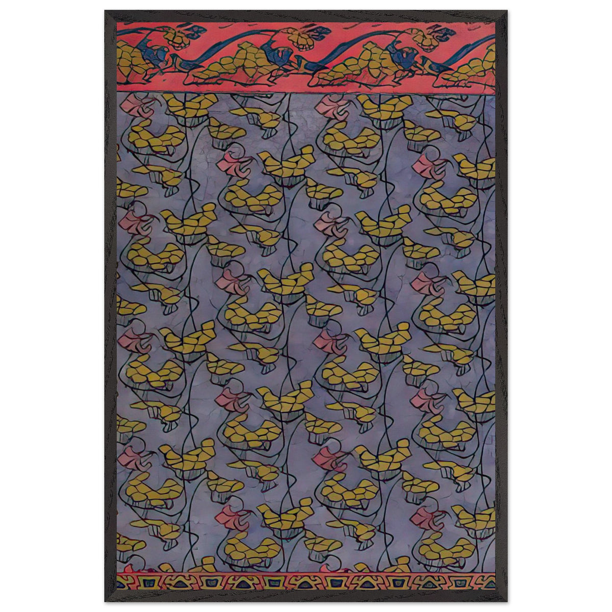 Wallpaper Design by Otto Eckmann, framed poster