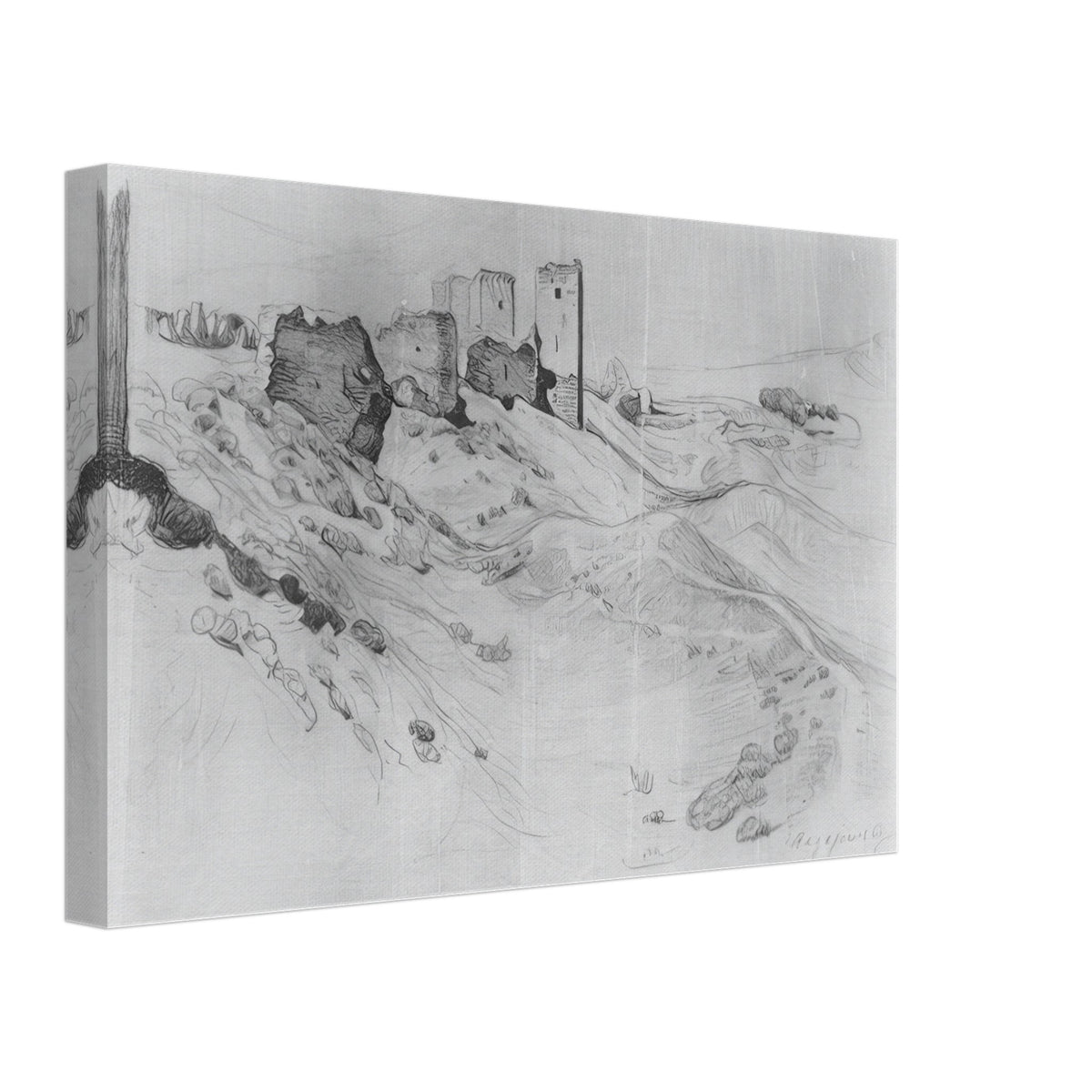 Walls and Towers of Soldai by Konstantin Bogaevsky, canvas, view 2