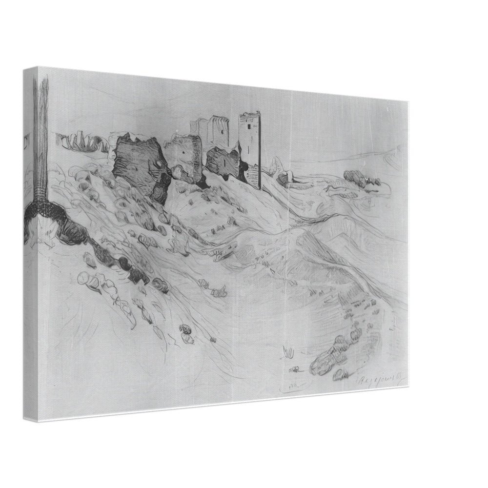 Walls and Towers of Soldai by Konstantin Bogaevsky, canvas