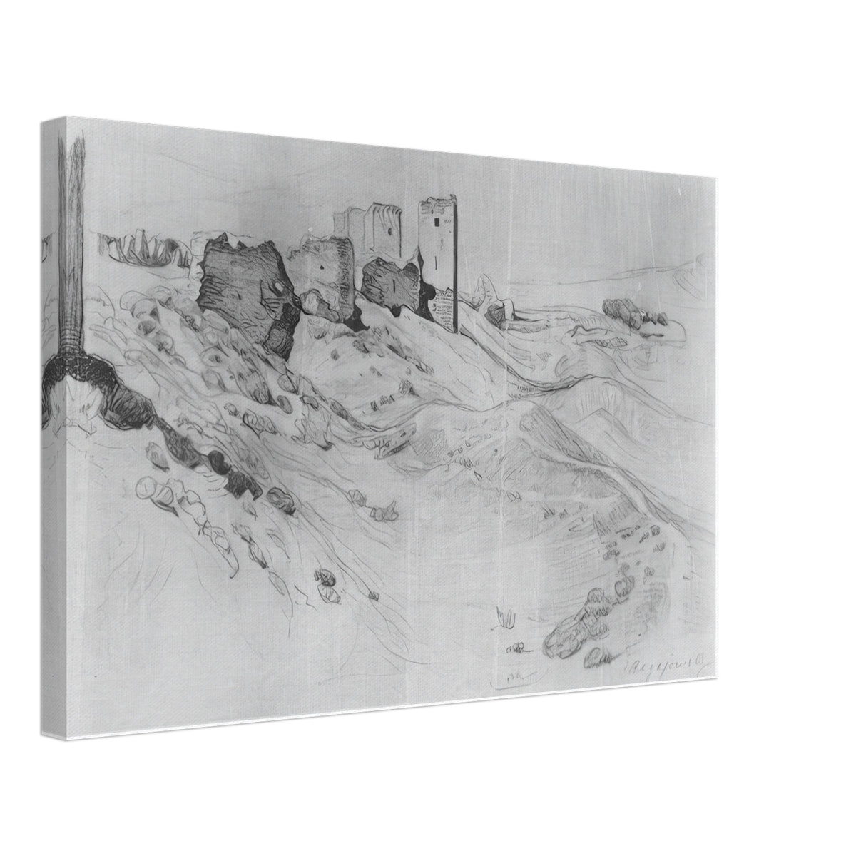 Walls and Towers of Soldai by Konstantin Bogaevsky, canvas