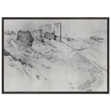 Walls and Towers of Soldai by Konstantin Bogaevsky, framed poster, view 3