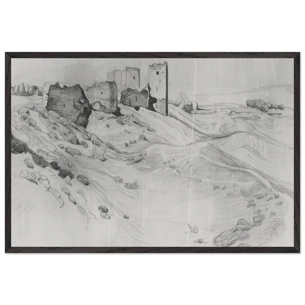 Walls and Towers of Soldai by Konstantin Bogaevsky, framed poster