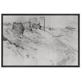 Walls and Towers of Soldai by Konstantin Bogaevsky, framed poster