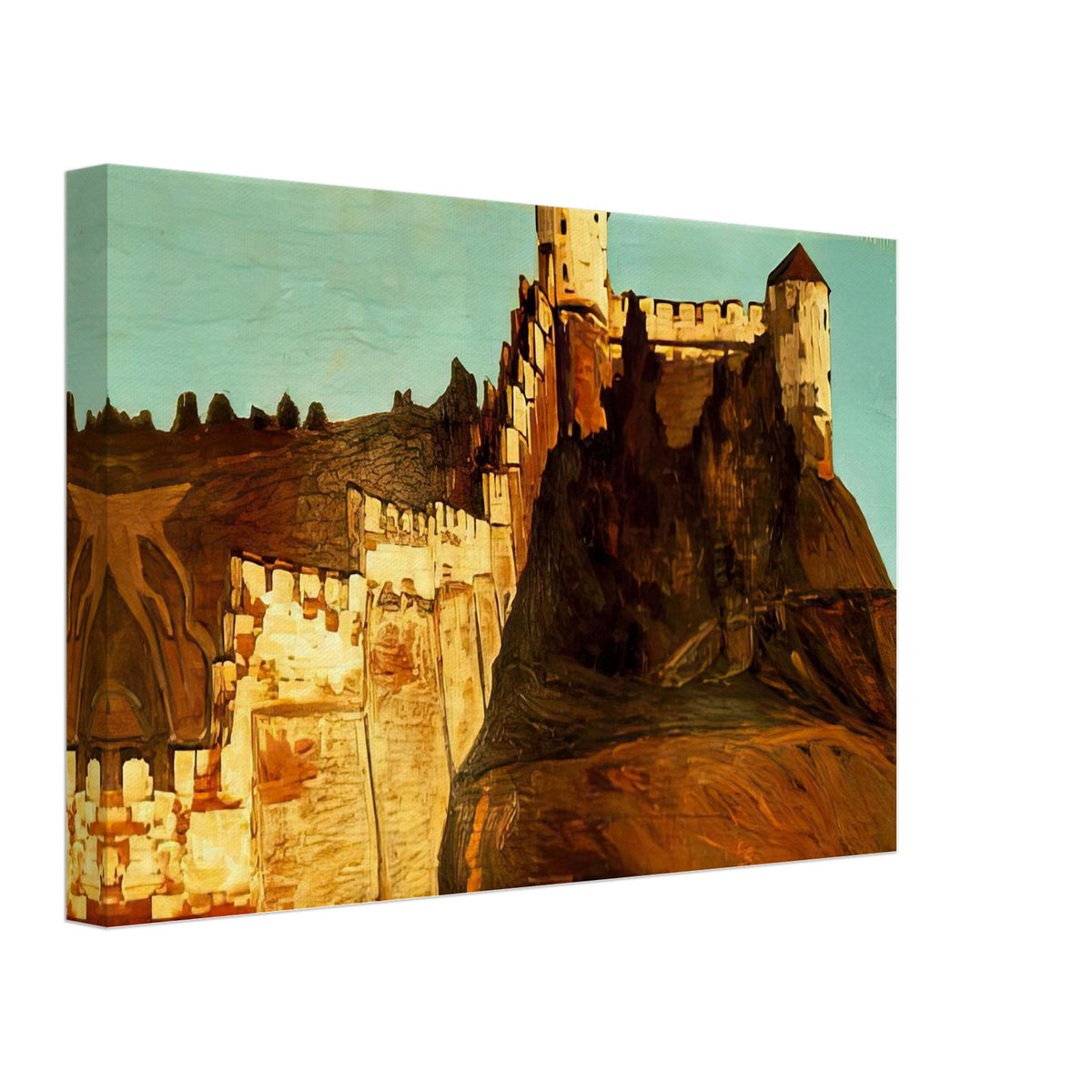 Walls of Kremlin in Novgorod by Nicholas Roerich, canvas, view 2