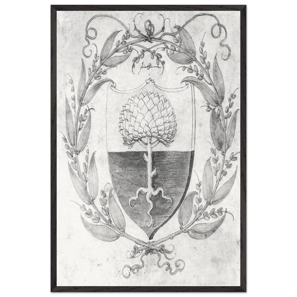 Wappen Pirckheimer by Albrecht Durer, framed poster
