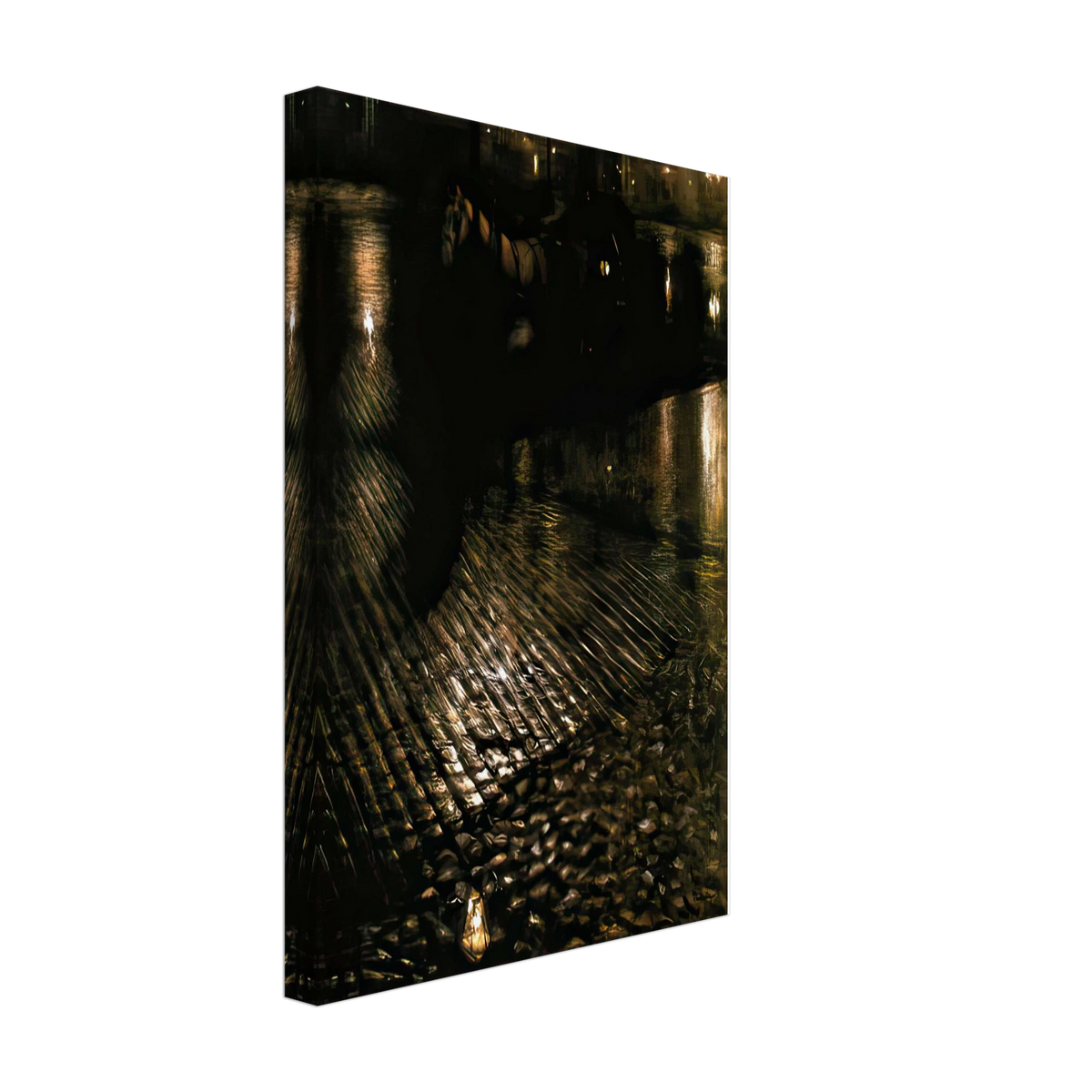 Warsaw Cab at Night by Józef Pankiewicz, canvas, view 2