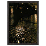 Warsaw Cab at Night by Józef Pankiewicz, framed poster, view 2
