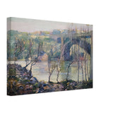 Washington Bridge, Harlem River by Ernest Lawson, canvas, view 2