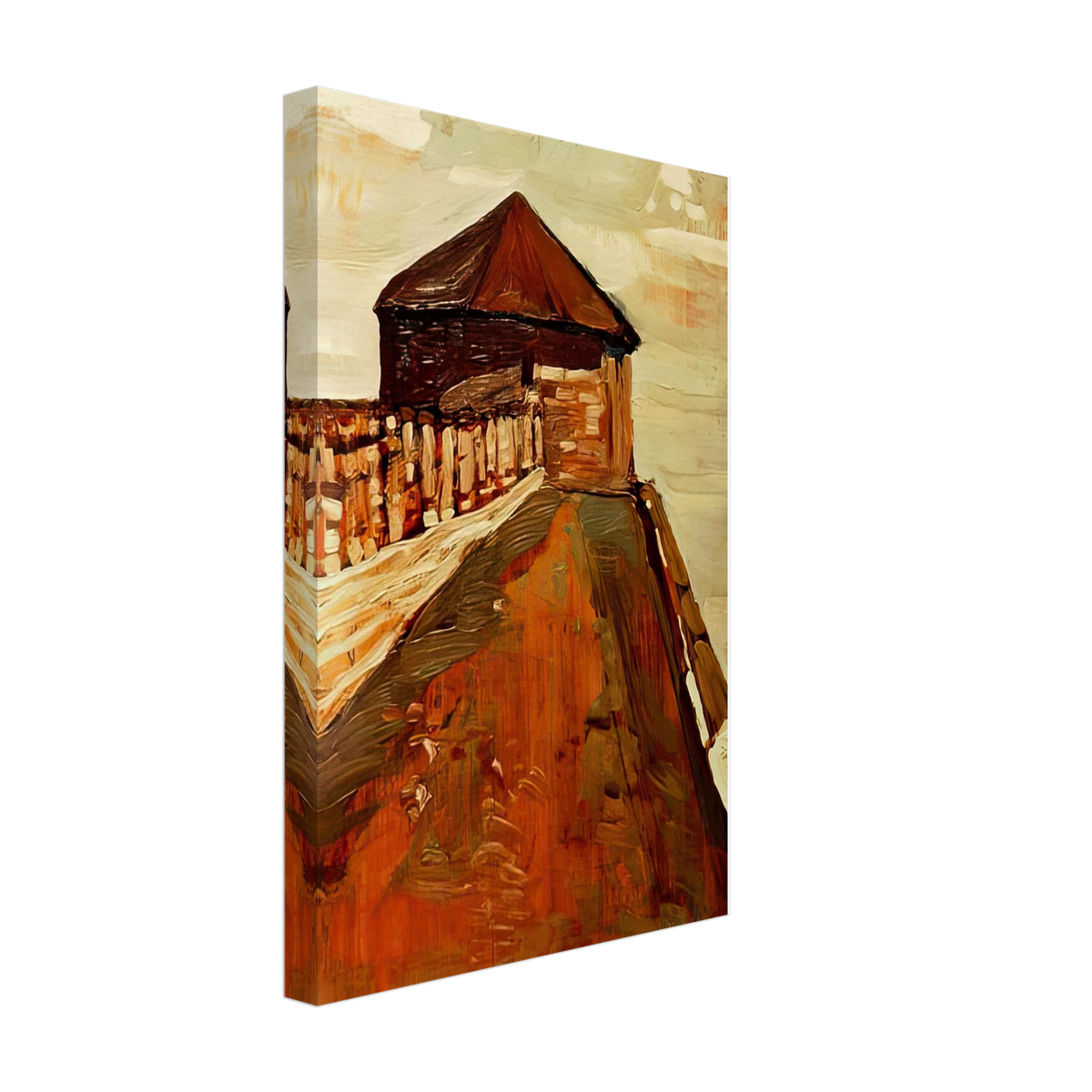 Watchtower in Novgorod by Nicholas Roerich, canvas, view 2