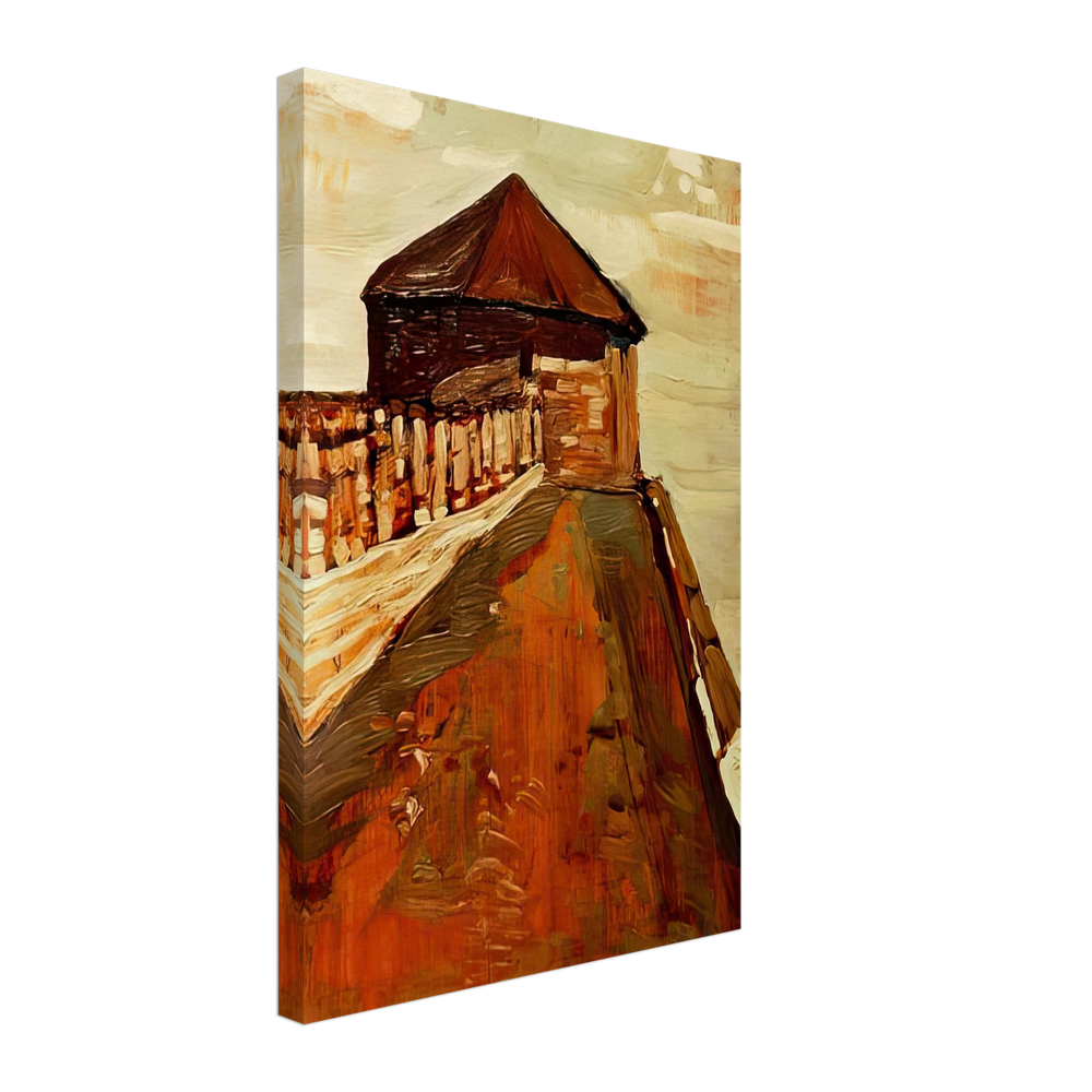 Watchtower in Novgorod by Nicholas Roerich, canvas