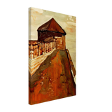 Watchtower in Novgorod by Nicholas Roerich, canvas
