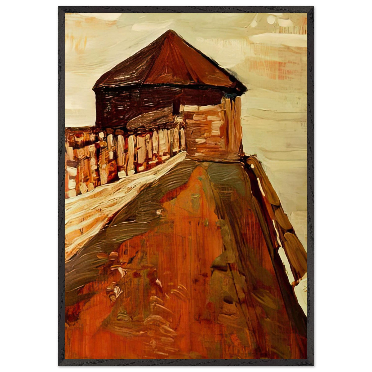 Watchtower in Novgorod by Nicholas Roerich, framed poster, view 3