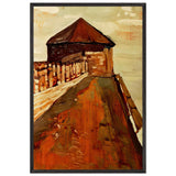 Watchtower in Novgorod by Nicholas Roerich, framed poster