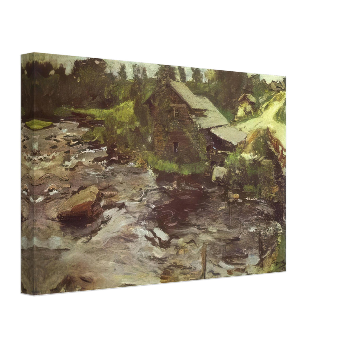 Watermill in Finland by Valentin Serov, canvas, view 2