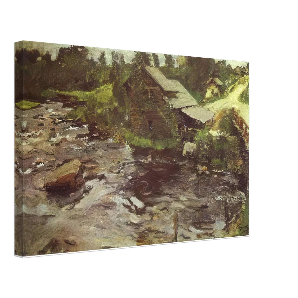 Watermill in Finland by Valentin Serov, canvas