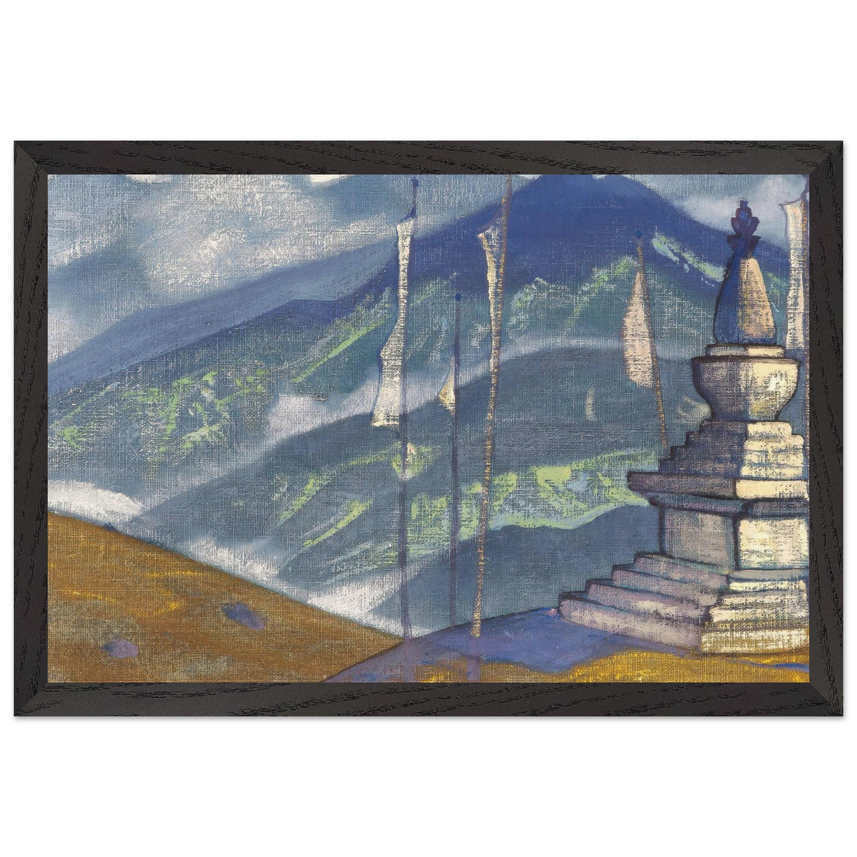 Waves of Fog by Nicholas Roerich, framed poster, view 2