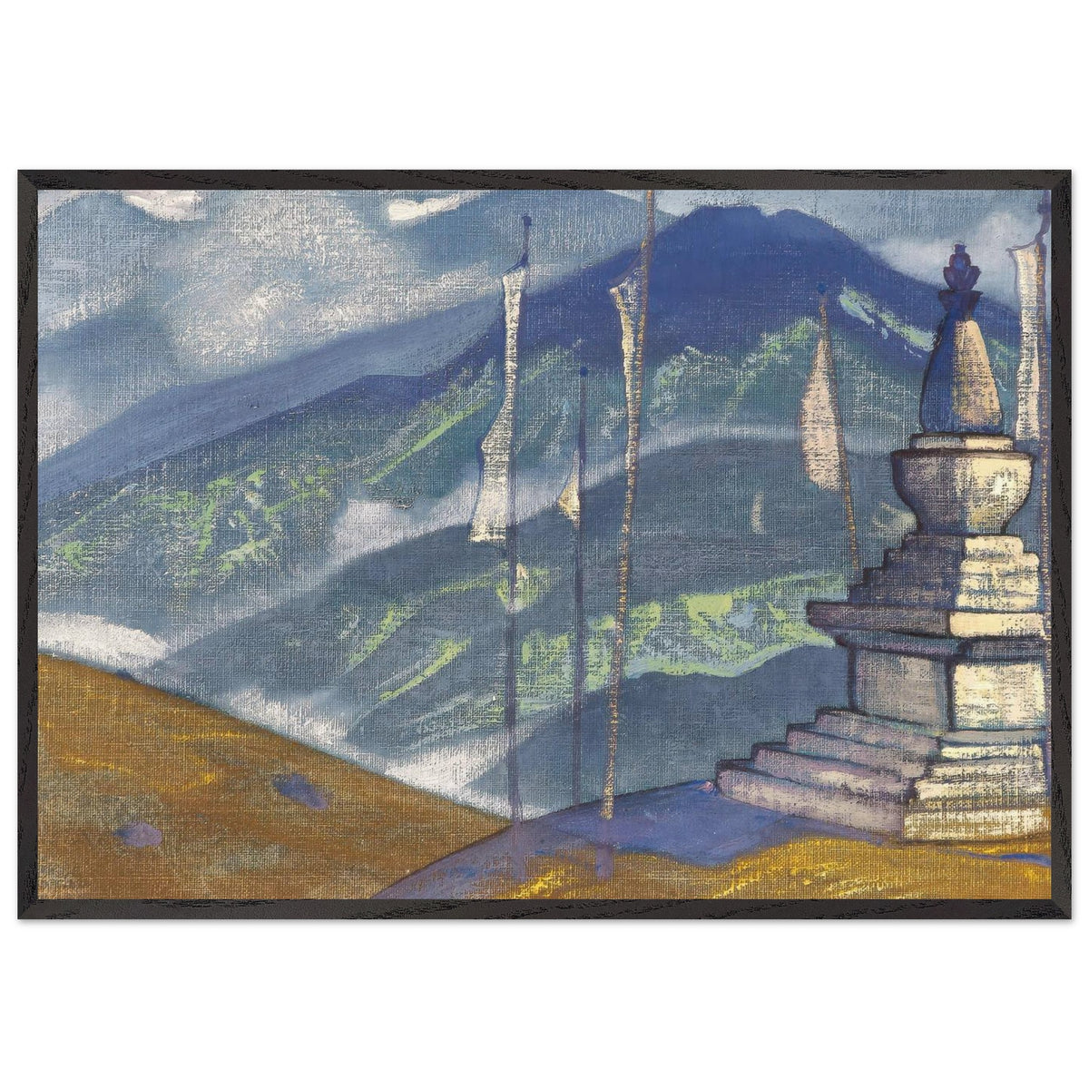 Waves of Fog by Nicholas Roerich, framed poster, view 3