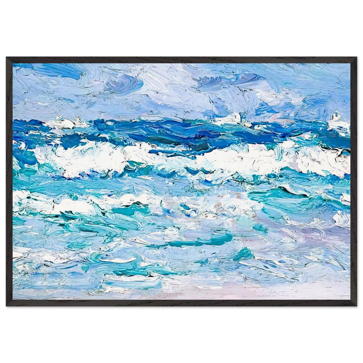 Waves by Samuel Peploe, framed poster, view 3