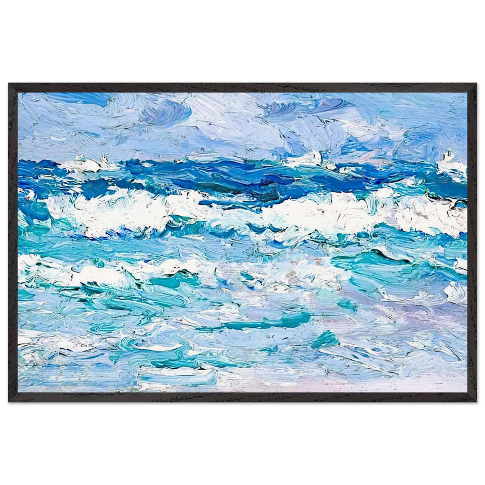Waves by Samuel Peploe, framed poster