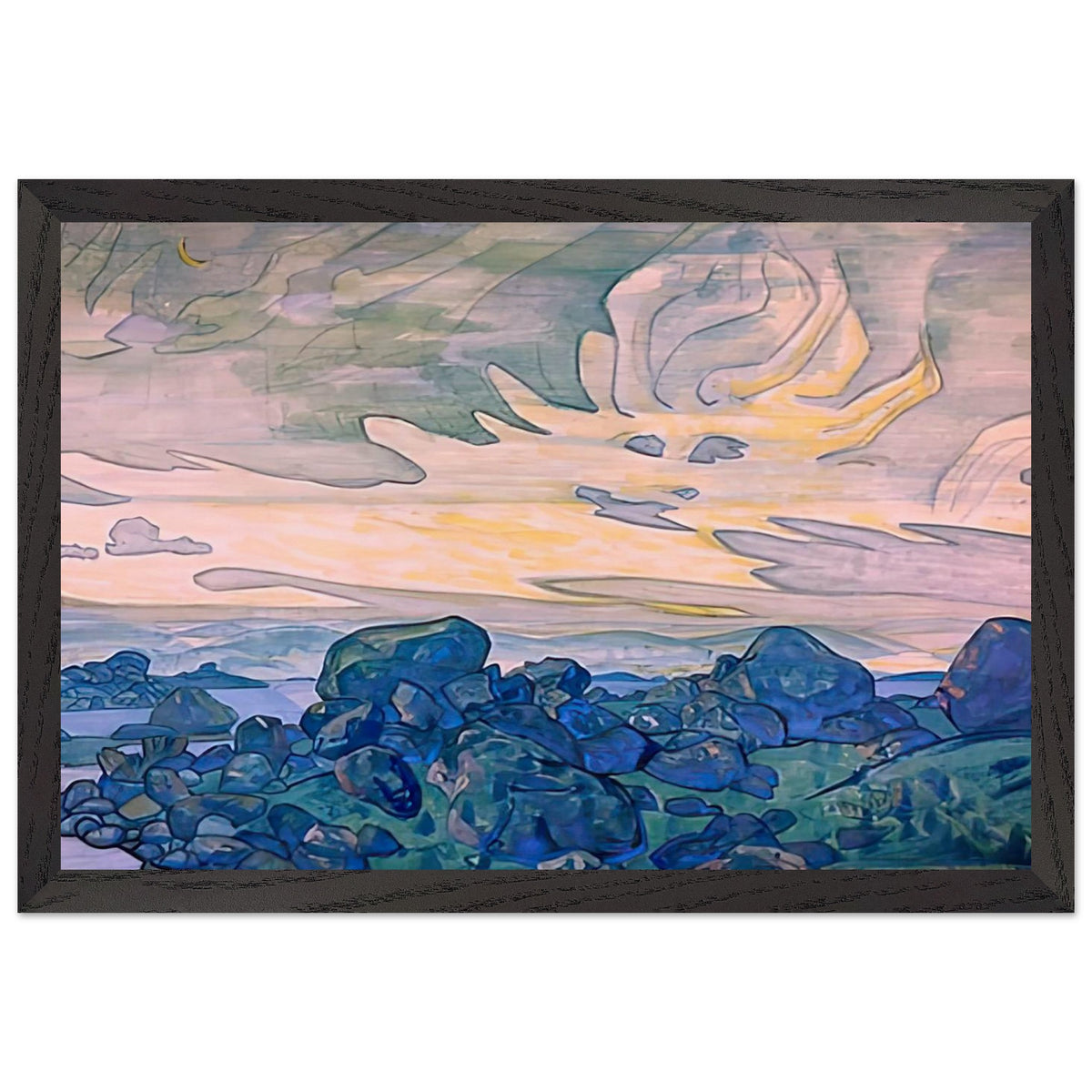 Way of Giants by Nicholas Roerich, framed poster, view 2
