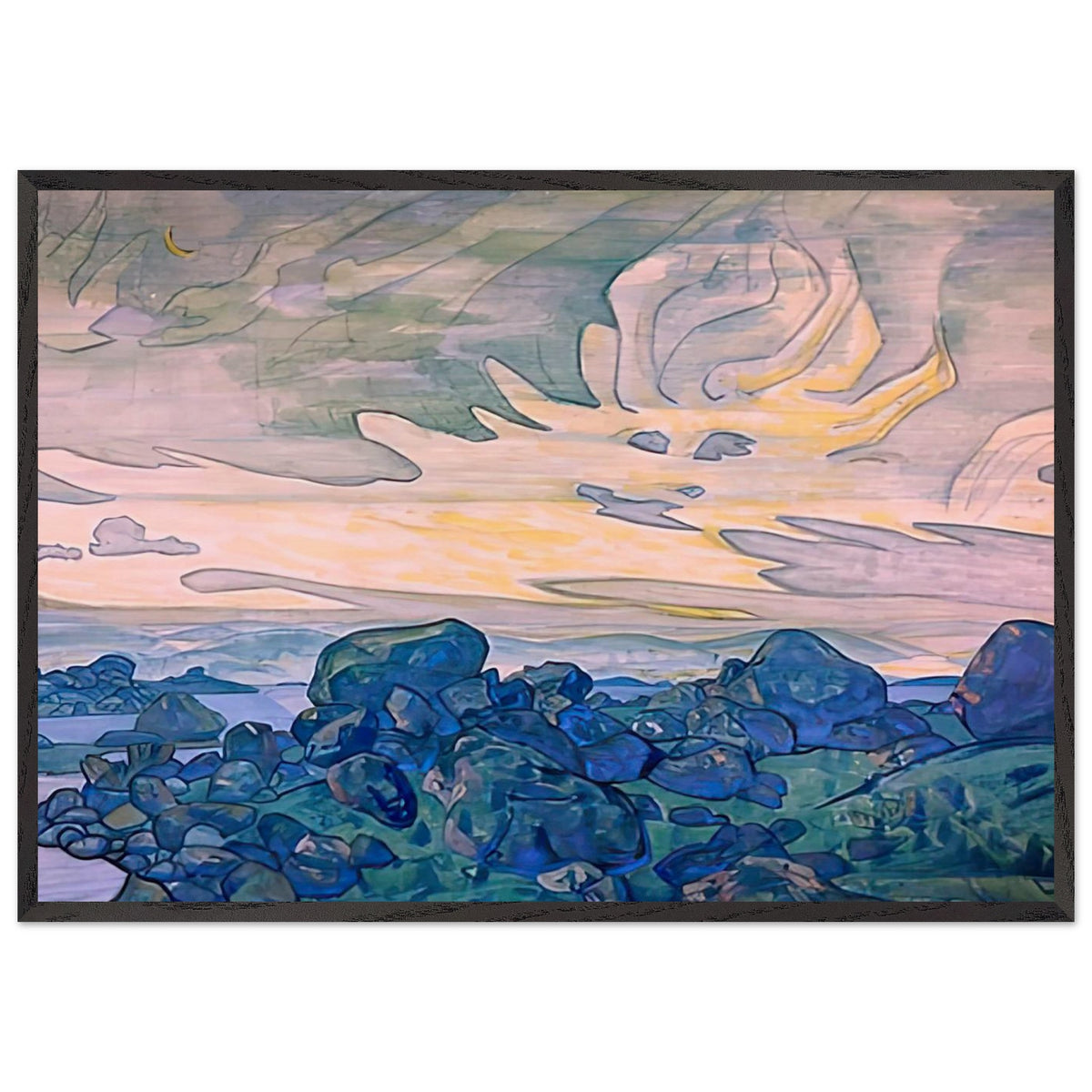 Way of Giants by Nicholas Roerich, framed poster, view 3