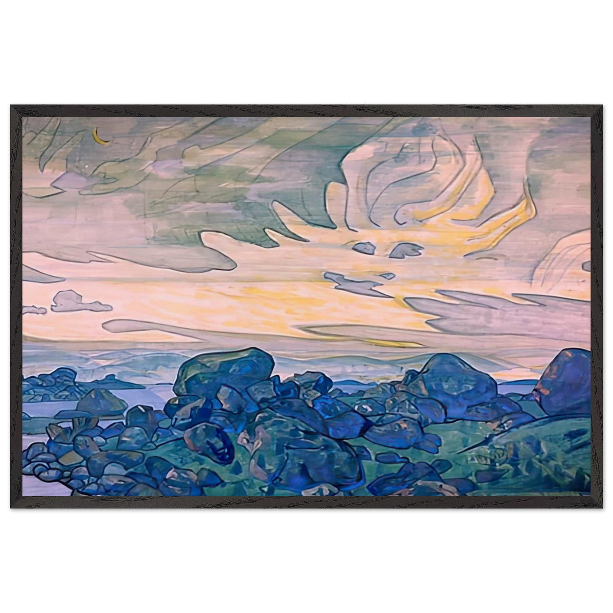 Way of Giants by Nicholas Roerich, framed poster
