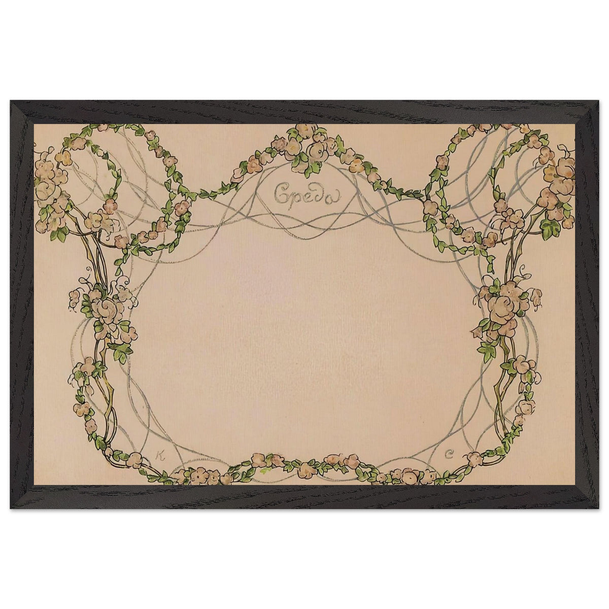 Wednesday by Konstantin Somov, framed poster, view 2