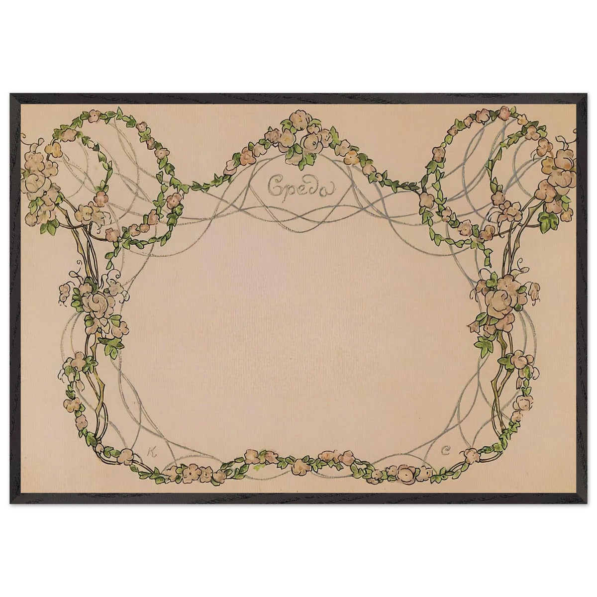 Wednesday by Konstantin Somov, framed poster, view 3