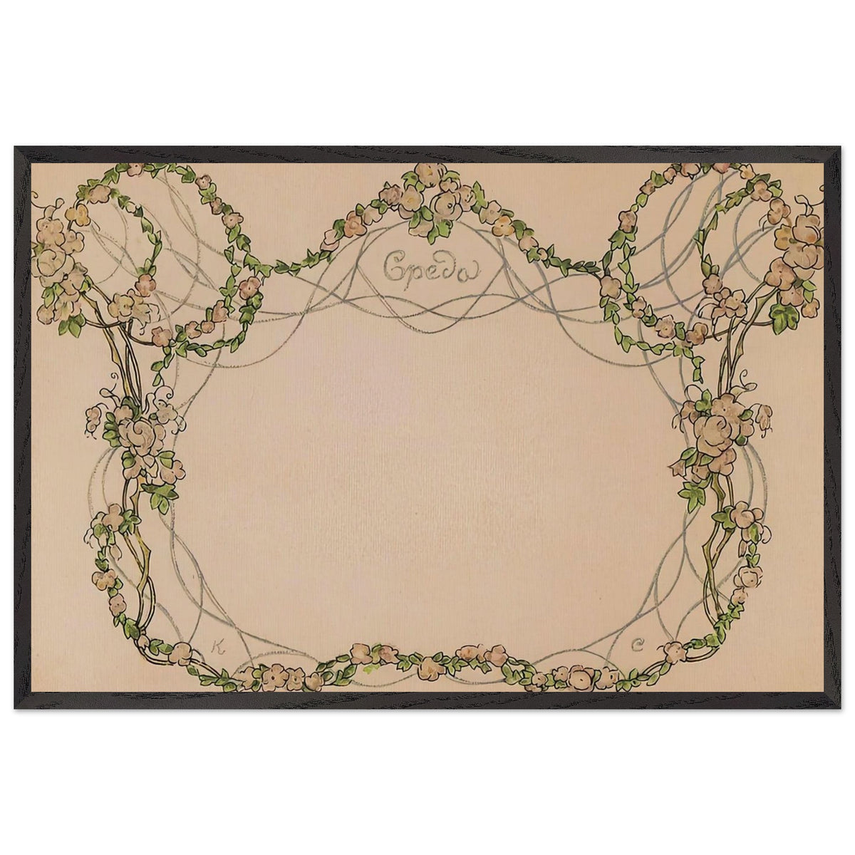 Wednesday by Konstantin Somov, framed poster