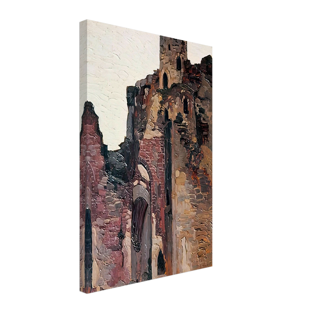 Wenden. Ruins of Chapel by Nicholas Roerich, canvas